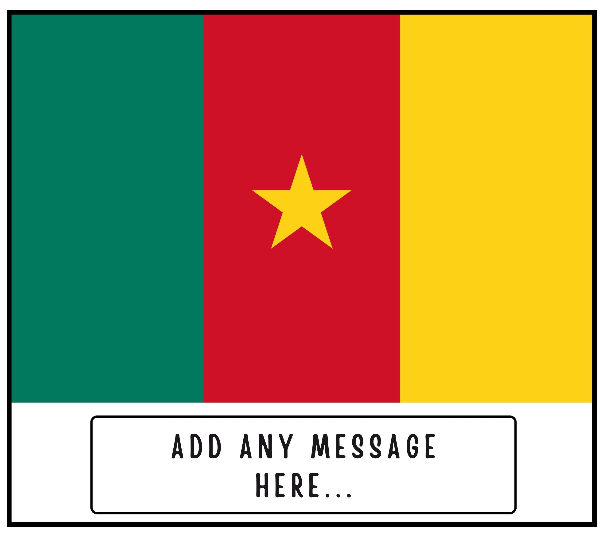 Cameroon Personalised Candle | Cameroon Flag | Cameroonian Flag Gift | Custom Gift for Cameroonian | Cameroon Home Decor | Custom Candle Etsy