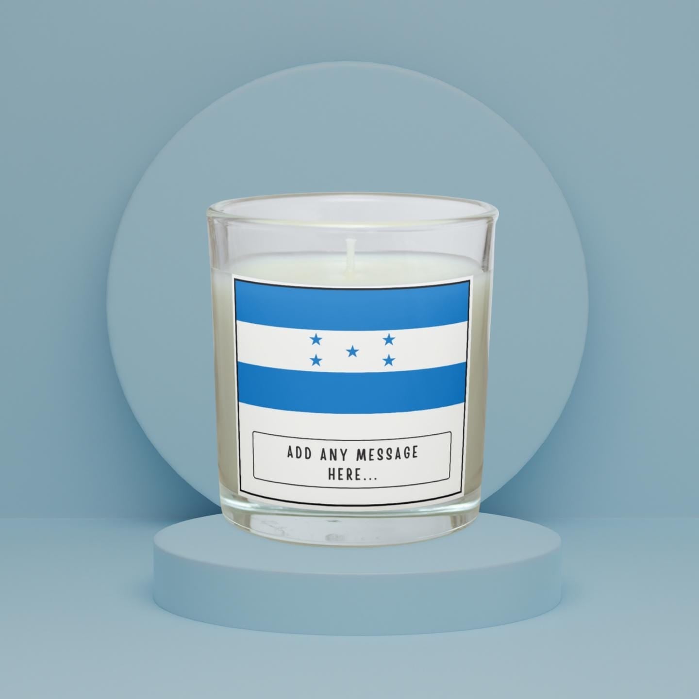 Honduras Personalised Candle | Flag of Honduras | Honduran Flag | Custom Honduras Candle | Gift for Honduran | Honduras Home Decor Candle Etsy