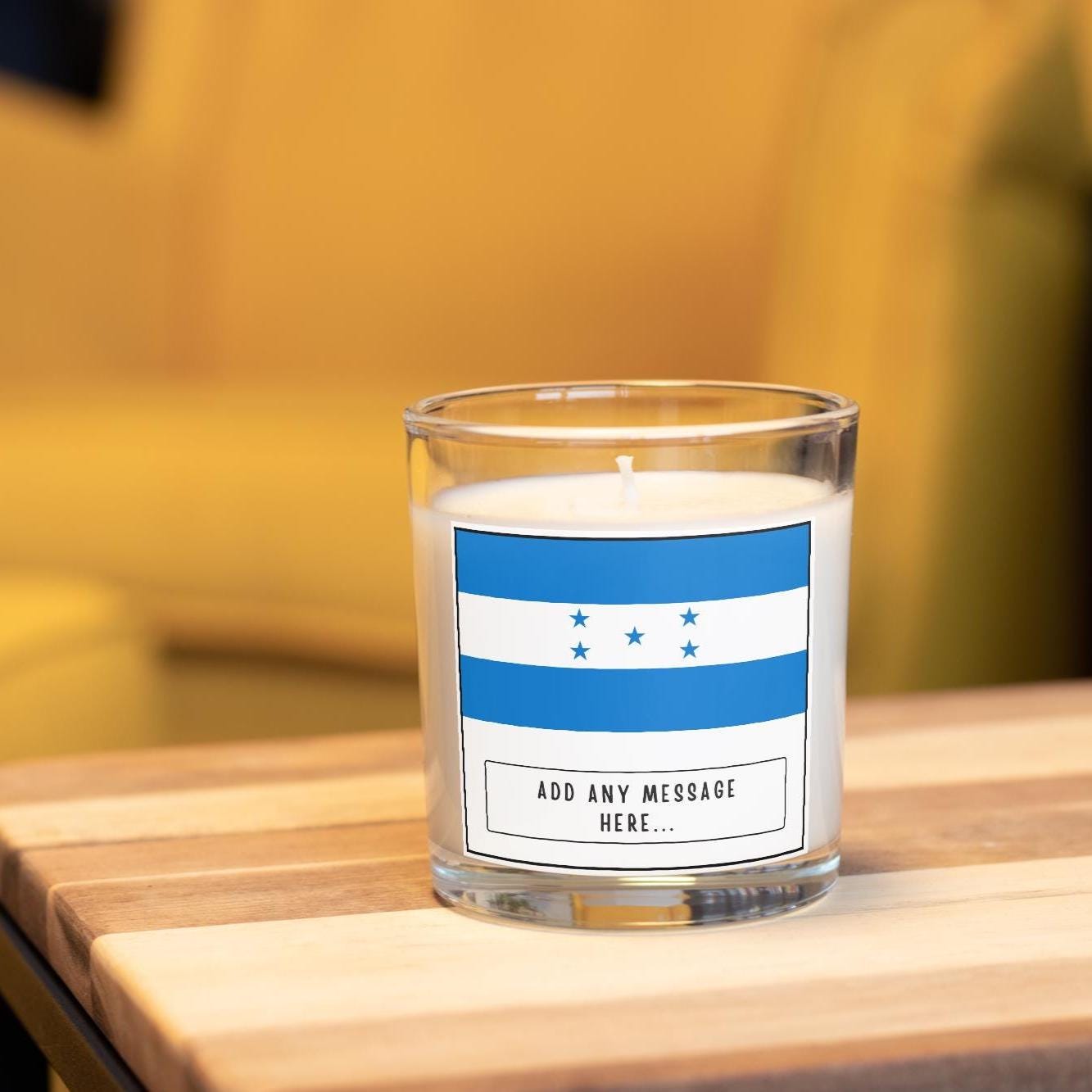 Honduras Personalised Candle | Flag of Honduras | Honduran Flag | Custom Honduras Candle | Gift for Honduran | Honduras Home Decor Candle Etsy