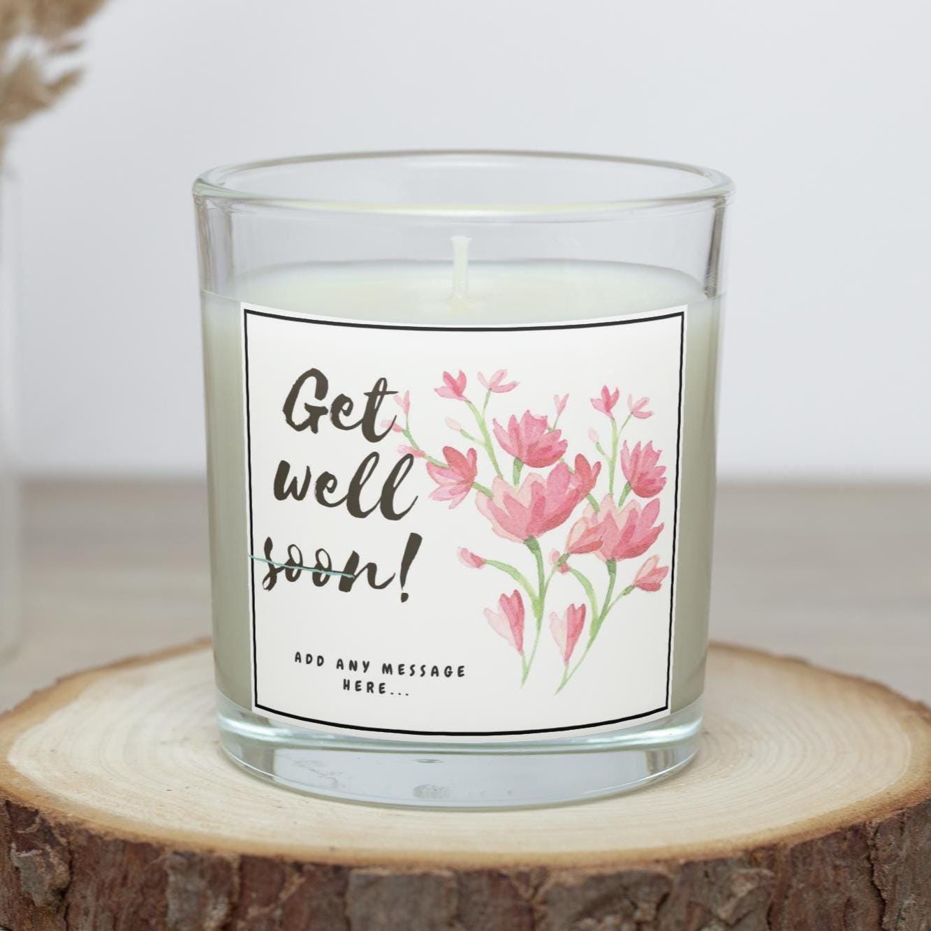 Get Well Soon Candle for Her | Recovery Gift for Her | Thinking of You Get Well Message | Illness Recovery Gift for Female | Friend | Family Etsy