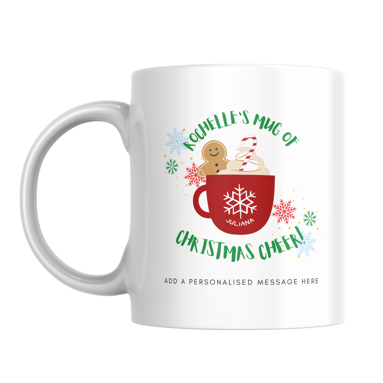 Christmas Cheer Hot Chocolate Mug – Personalised Gift