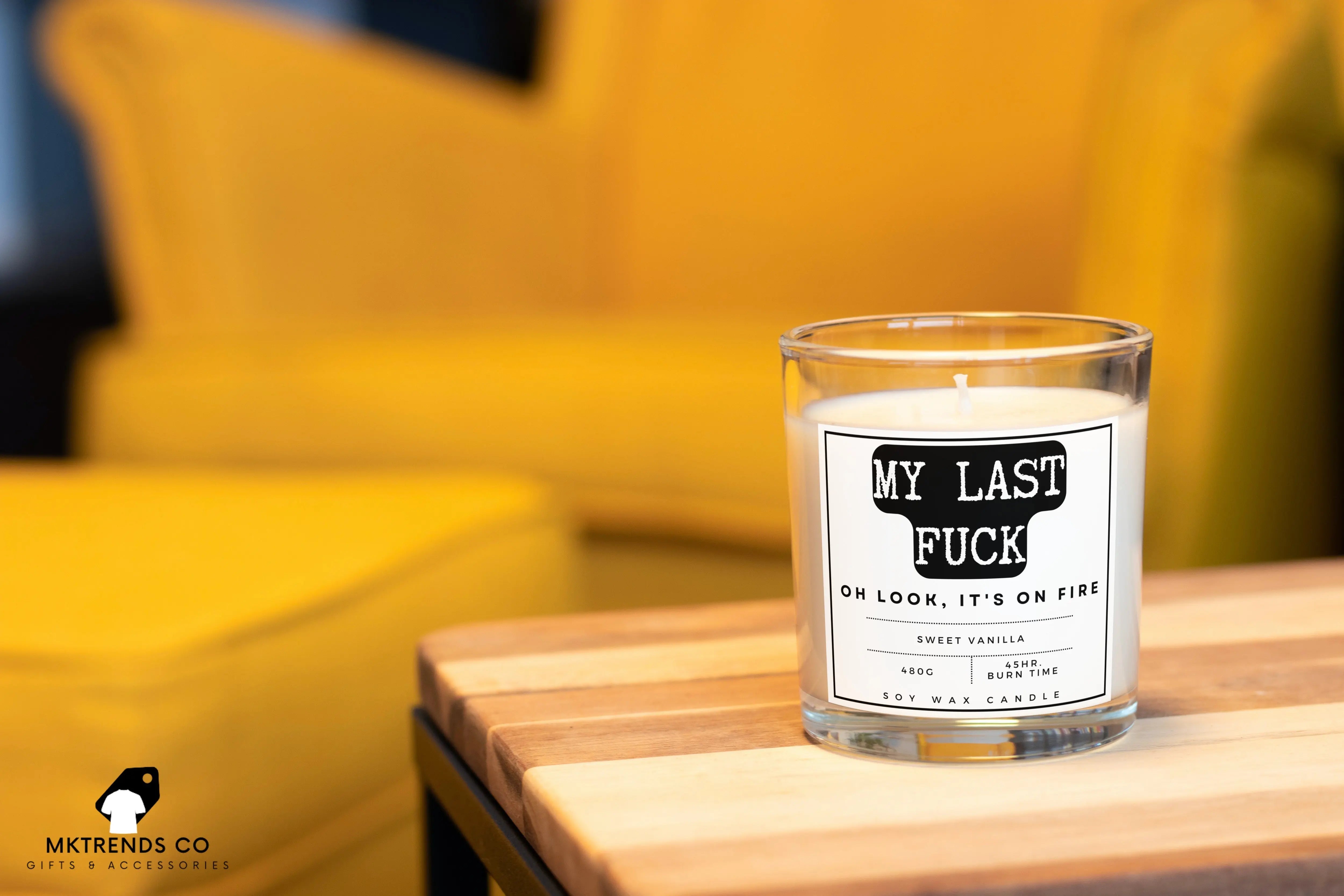 My Last Fuck Candle  Funny & Unique Gift - Simply Home Soaps