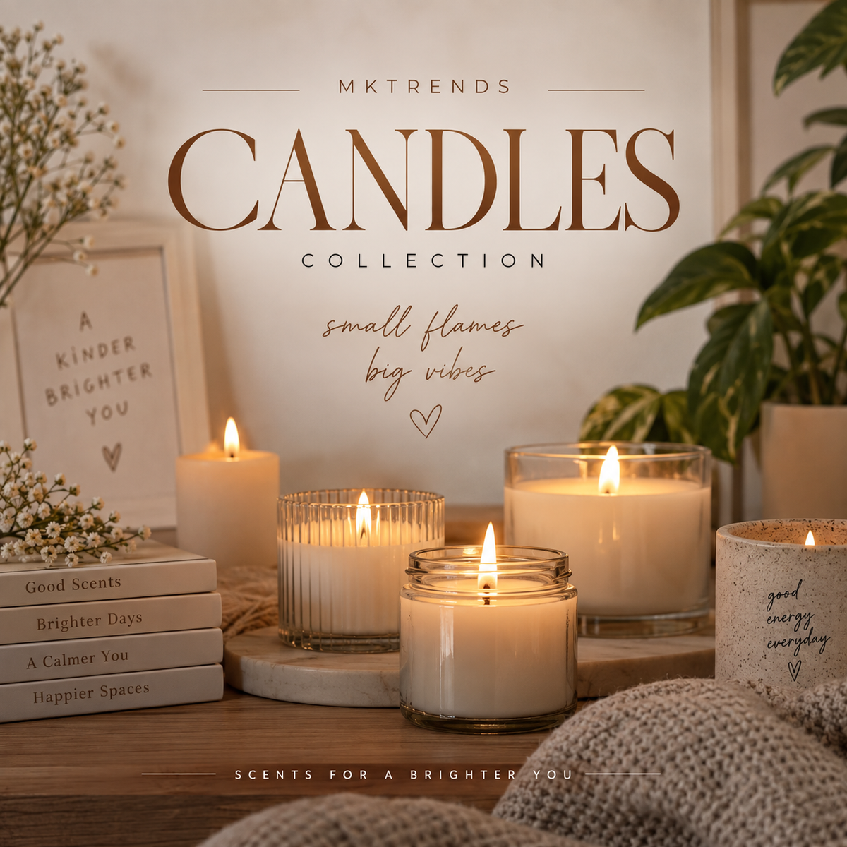 Personalised candles and custom candle gifts from MKTrends