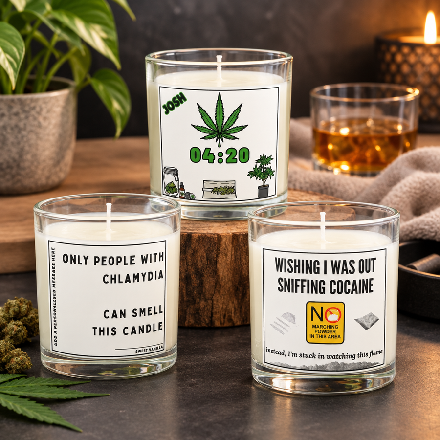 Adult | Rude 18+ Personalised Candles