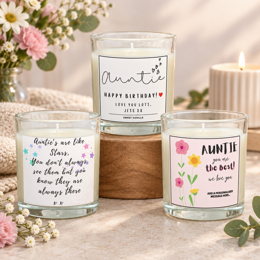 Auntie Personalised Candles