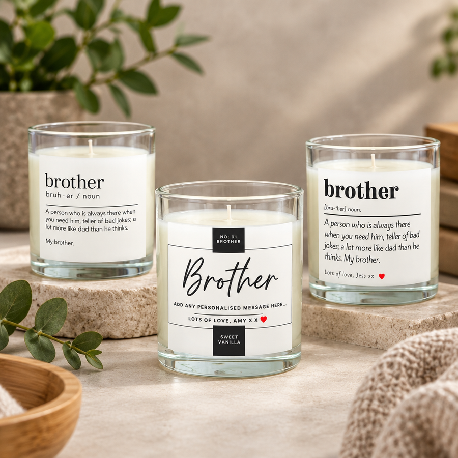 Brother Personalised Candles