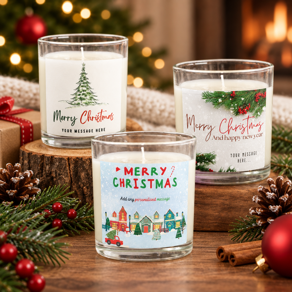 Christmas Personalised Candles collection image