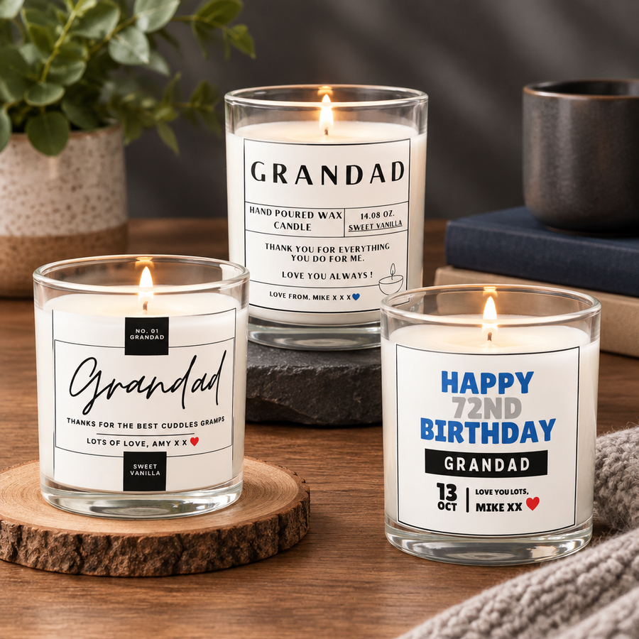 Grandad Personalised Candles