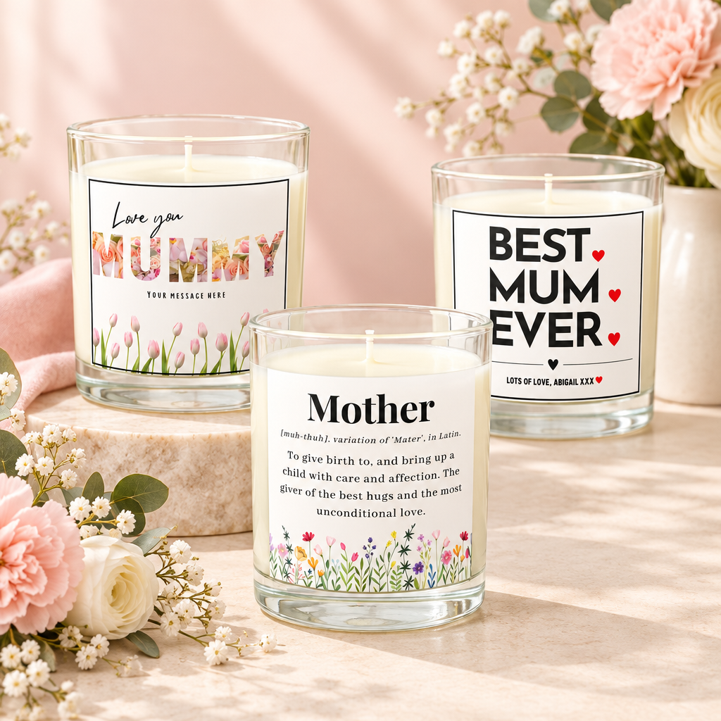 Mum personalised candles collection image