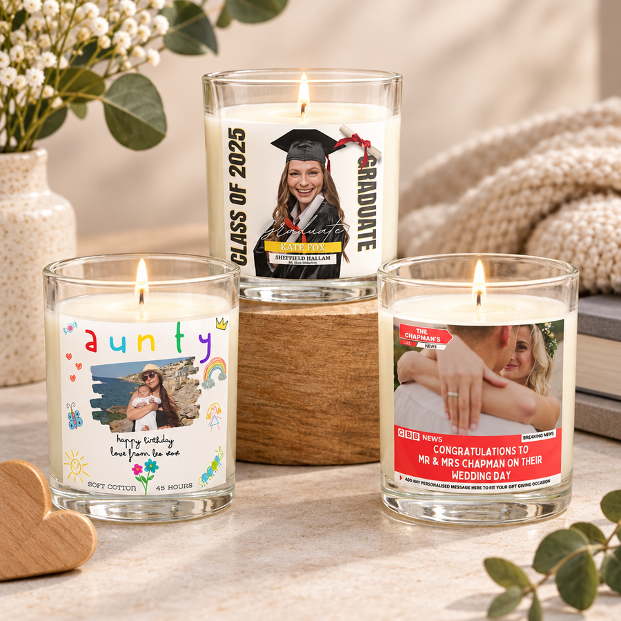 Personalised Photo Candles