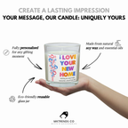 Personalised New Home Candle – I Love Your New Home Gift