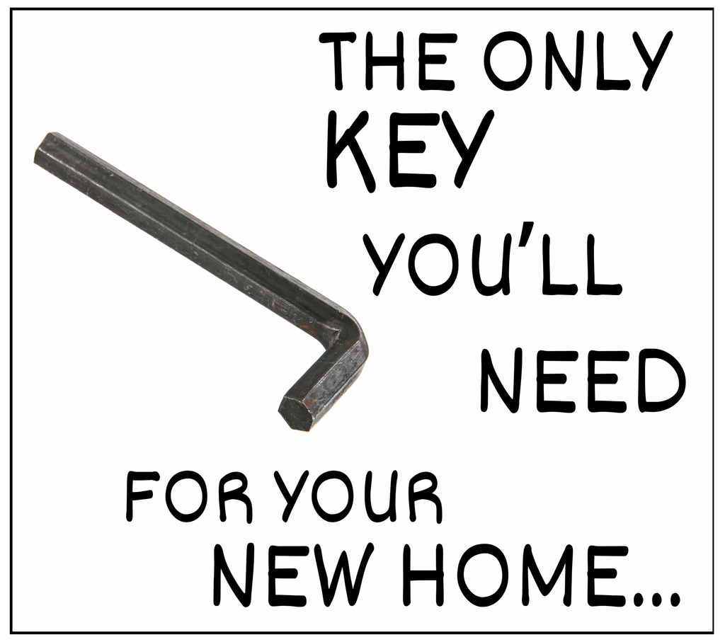 Funny New Home Candle – The Only Key You'll Need Allen Key Gift