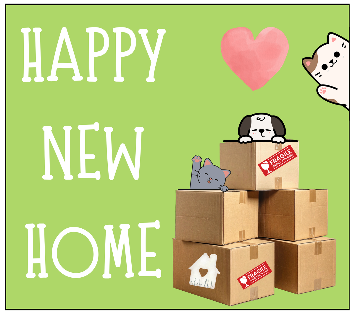 Happy New Home Candle – Personalised Moving House Gift