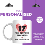 Years Sentence Completed Funny Anniversary Mug – Personalised Gift