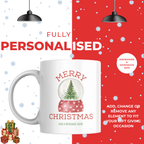Christmas Tree Snow Globe Mug – Personalised Gift