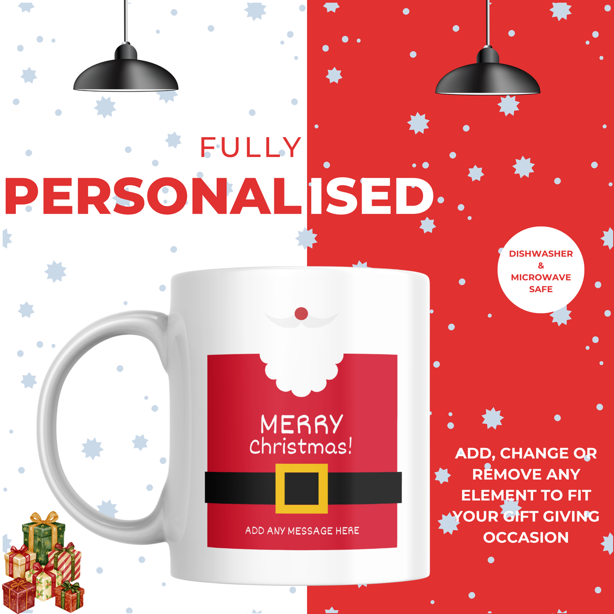 Santa Suit Christmas Mug – Personalised Gift
