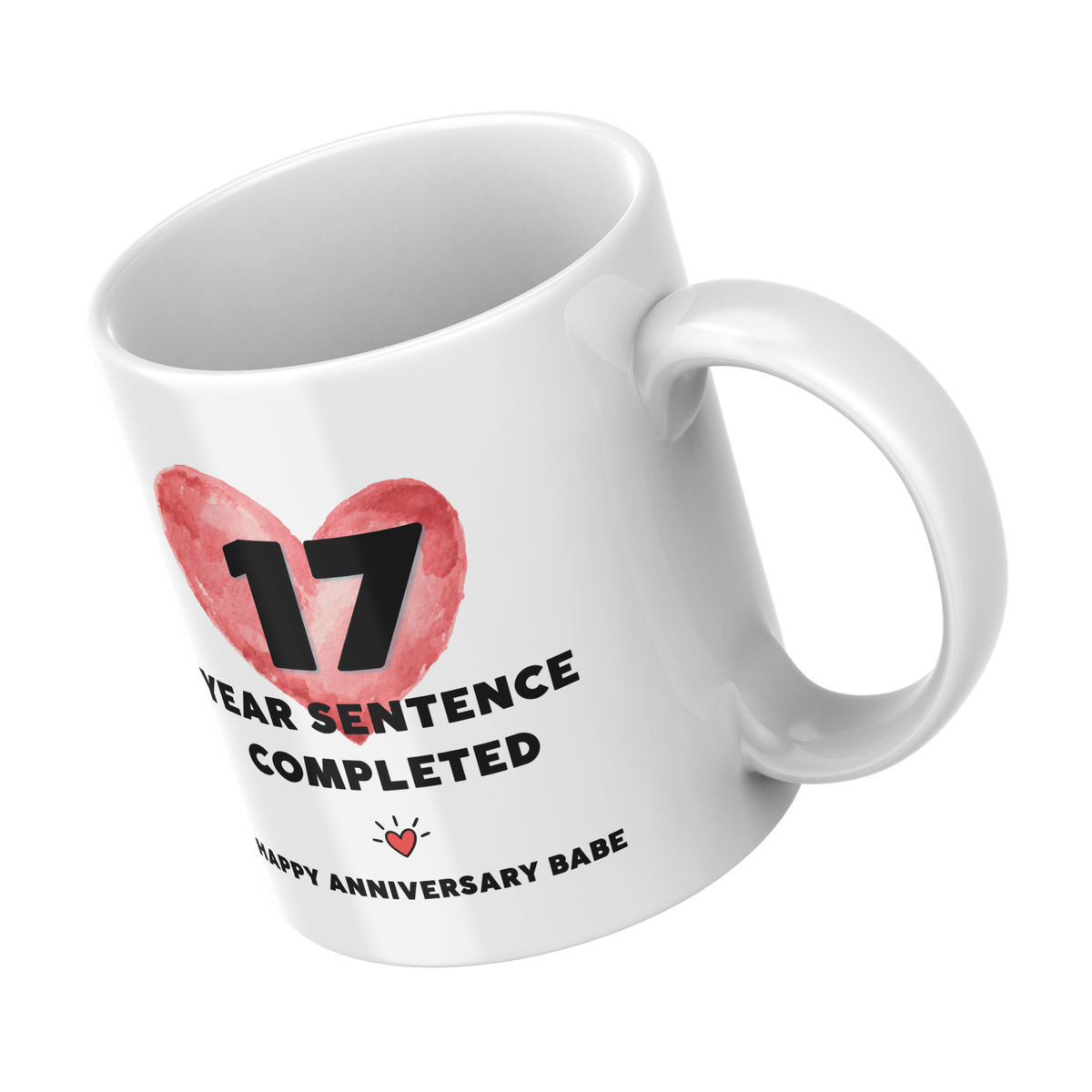 Years Sentence Completed Funny Anniversary Mug – Personalised Gift