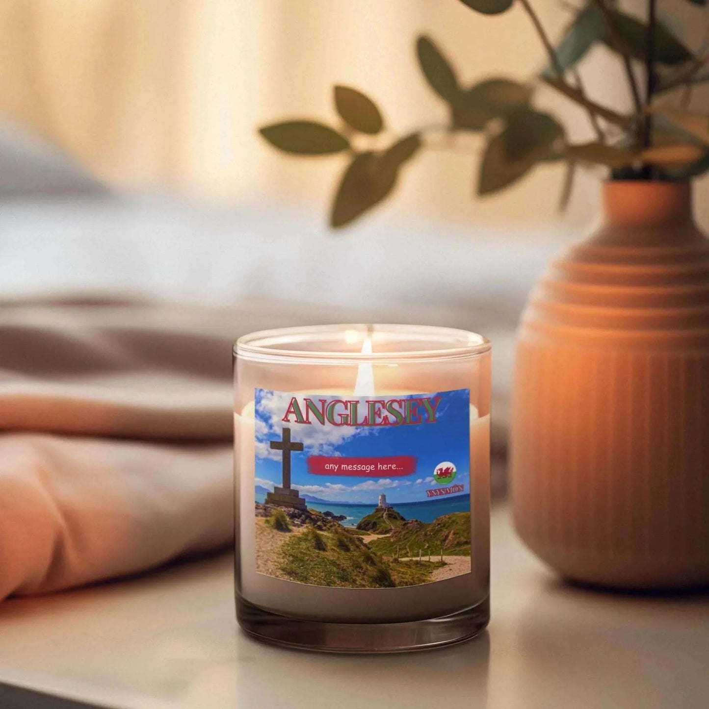 Anglesey Ynys Môn personalised candle MKTrends Co