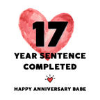 Years Sentence Completed Funny Anniversary Mug – Personalised Gift