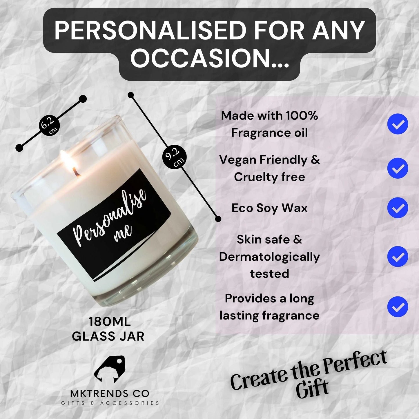 Answer Is No Personalised Candle | Funny Candle MKTrends Co