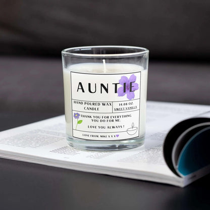 Auntie Message Personalised Candle Gift | Gift for Auntie MKTrends Co