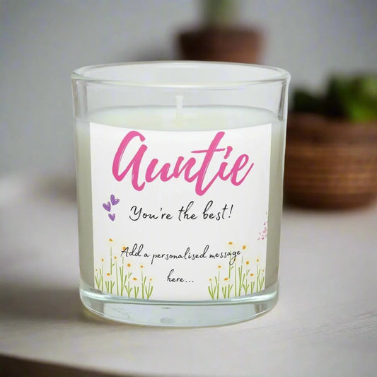 Auntie you're the Best Personalised Candle | Best Auntie Gift MKTrends Co