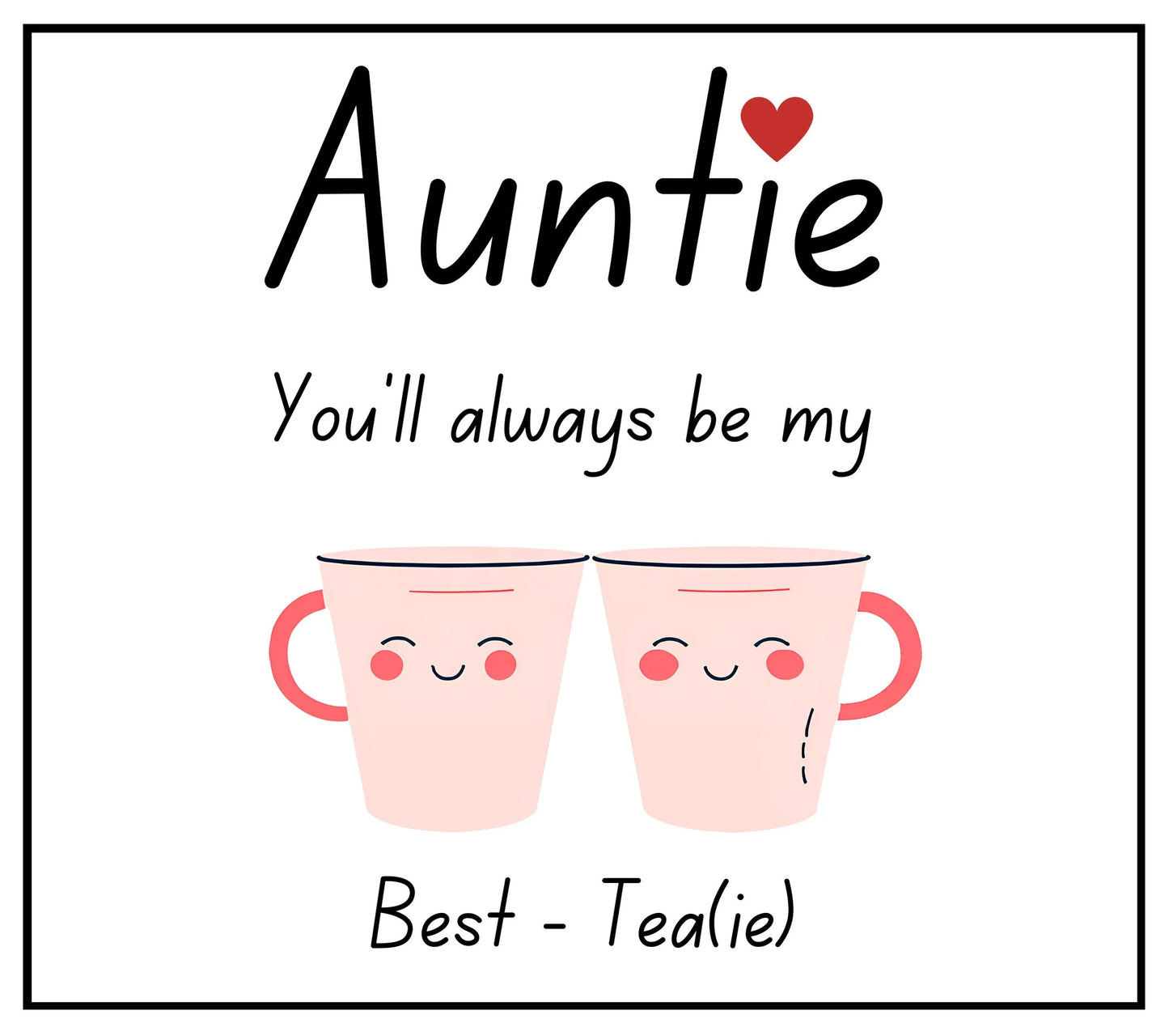 Auntie, My Bestie Personalised Candle | Cute Auntie Gift MKTrends Co