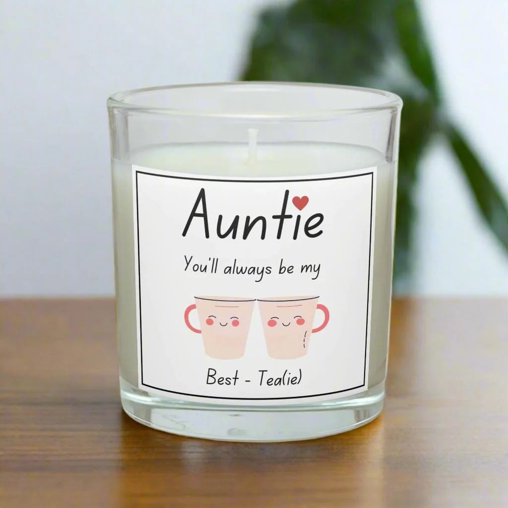 Auntie, My Bestie Personalised Candle | Cute Auntie Gift MKTrends Co