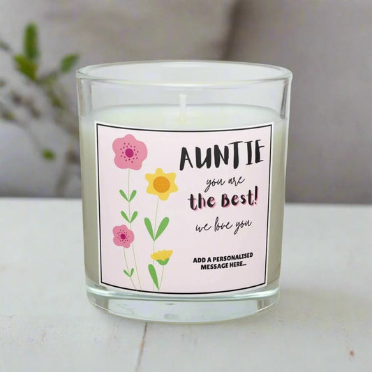 Auntie, You are the Best Personalised Candle | Best Auntie Gift MKTrends Co