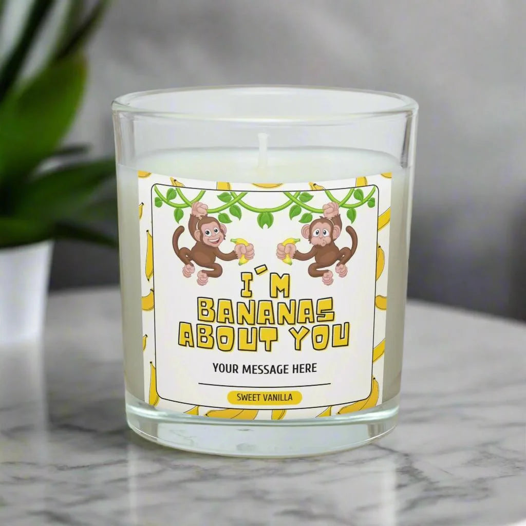 Banana's About You Personalised Candle | Girlfriend | Boyfriend Gift MKTrends Co