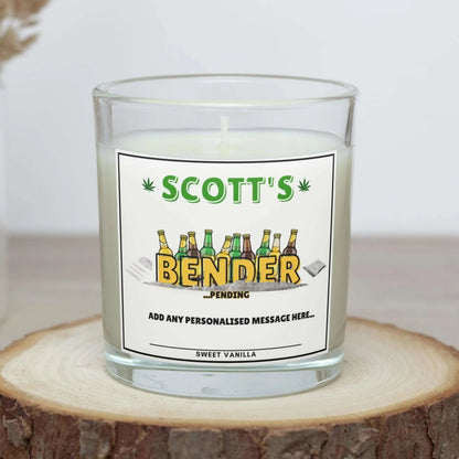 Bender Novelty Personalised Candle | Funny Adult Gift for Him MKTrends Co