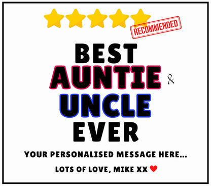 Best Auntie & Uncle Ever Personalised Candle | Auntie Uncle Gift MKTrends Co