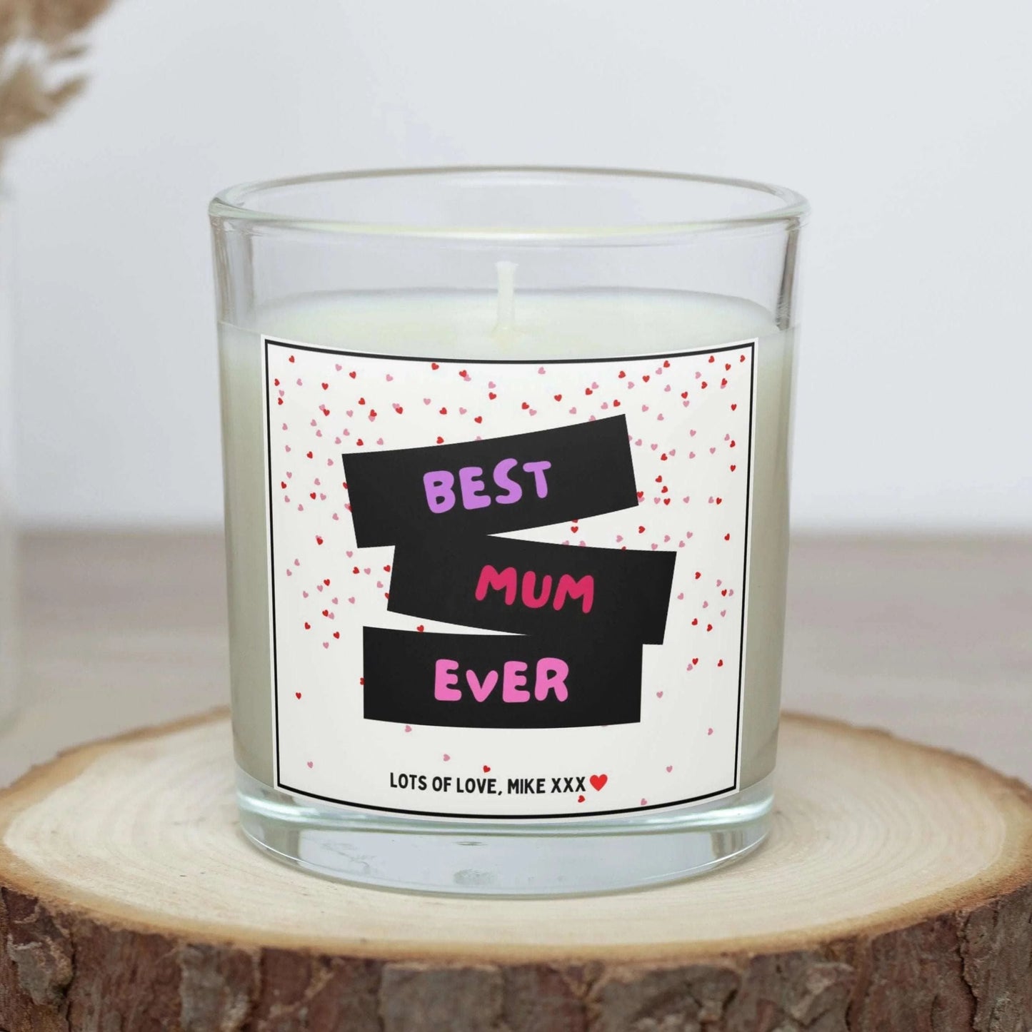 Best Mum Ever Personalised Candle | Best Mum Message MKTrends Co