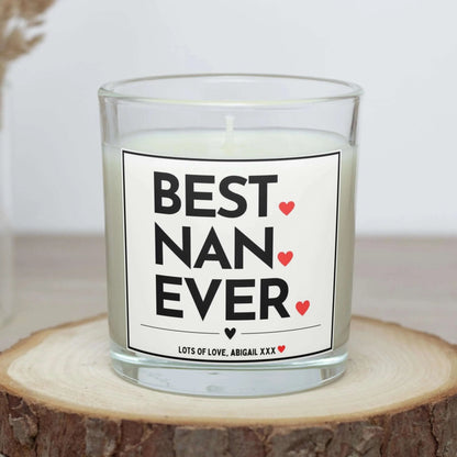 Best Nan Ever Personalised Candle | Best Nan Grandma Gifts MKTrends Co