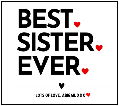 Best Sister Ever Personalised Candle | Best Sister Gift MKTrends Co