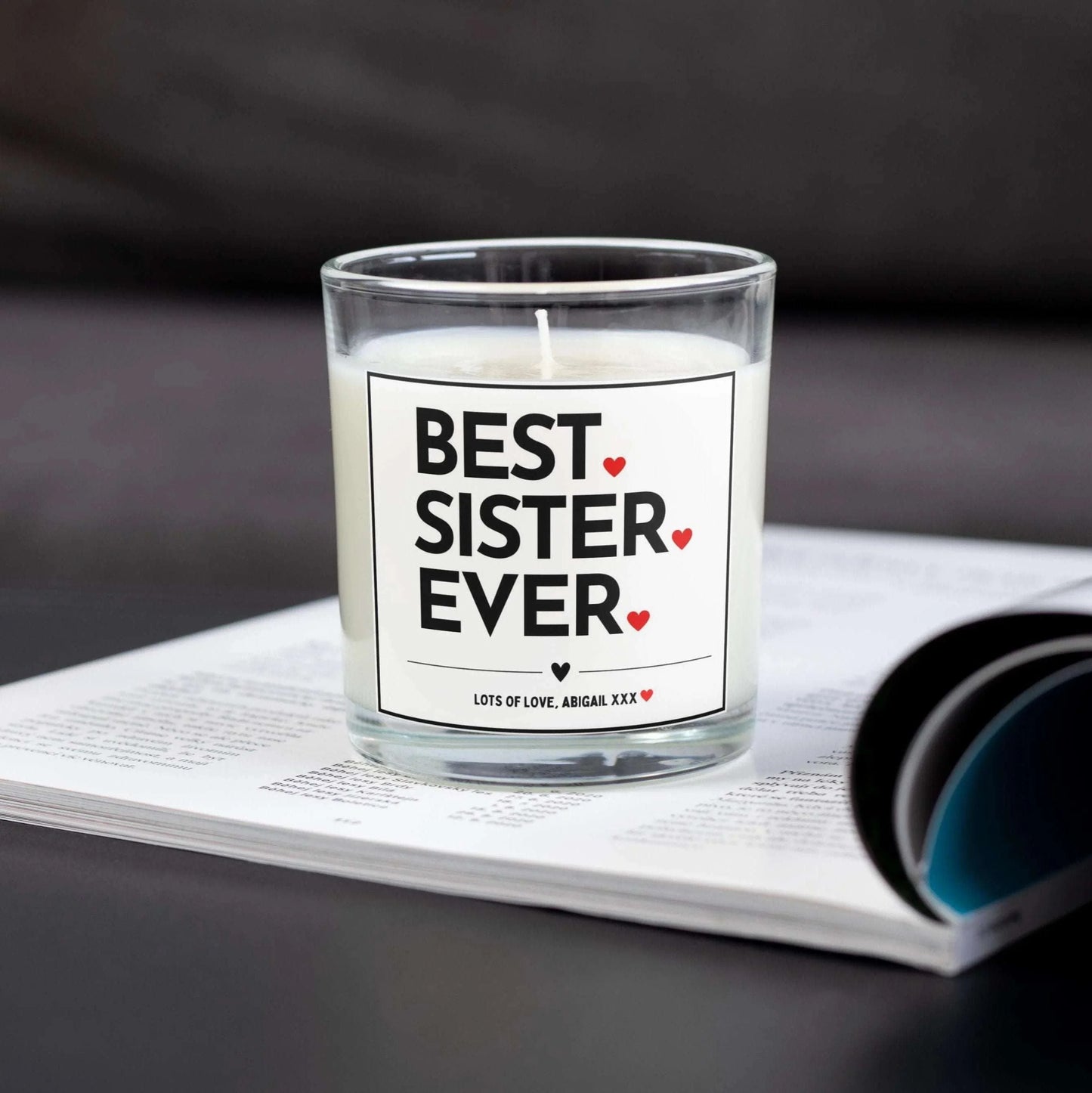 Best Sister Ever Personalised Candle | Best Sister Gift MKTrends Co