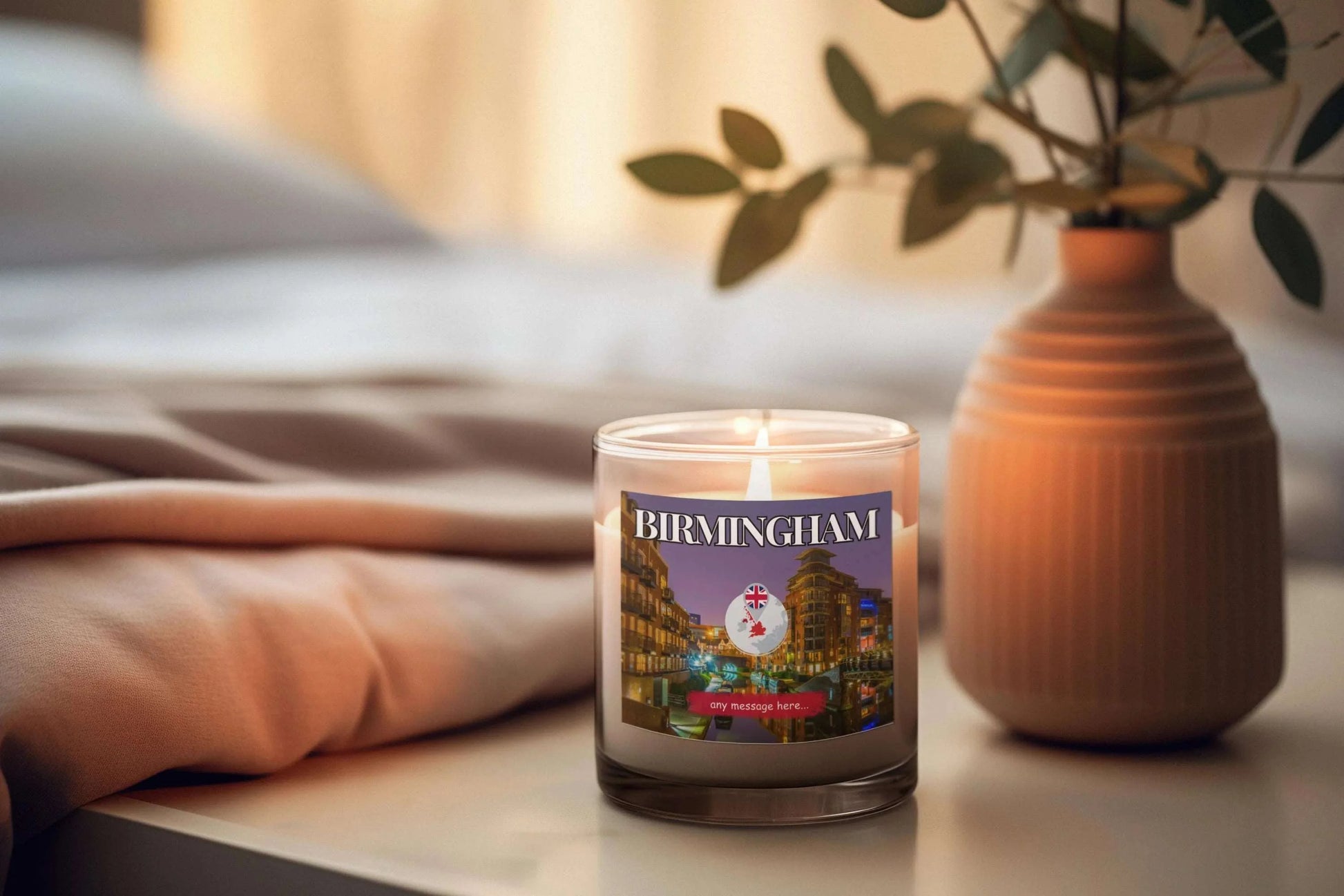 Birmingham Personalised Candle MKTrends Co