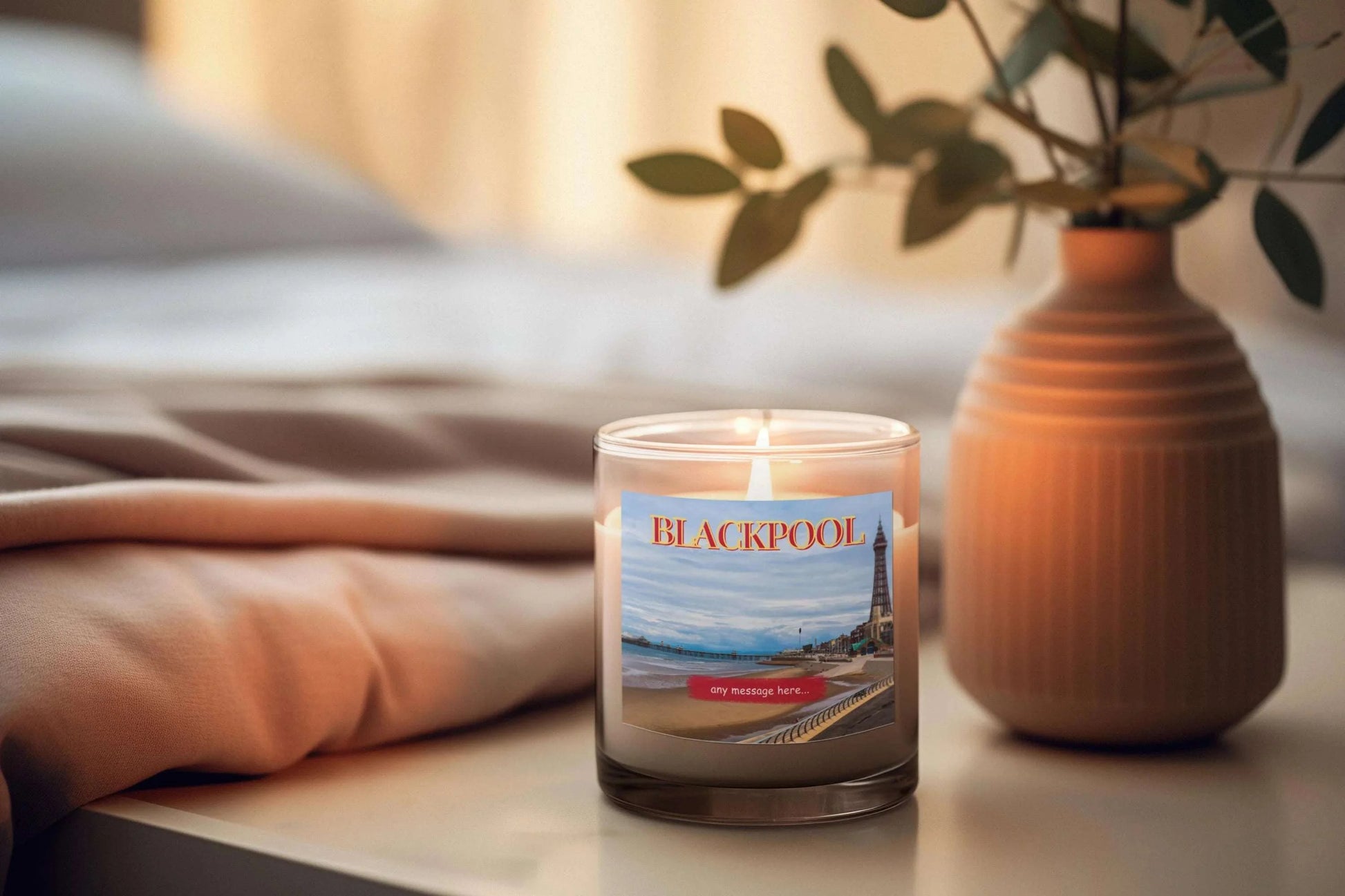 Blackpool Personalised Candle MKTrends Co