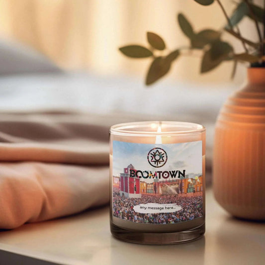 Boomtown Festival Personalised Candle MKTrends Co