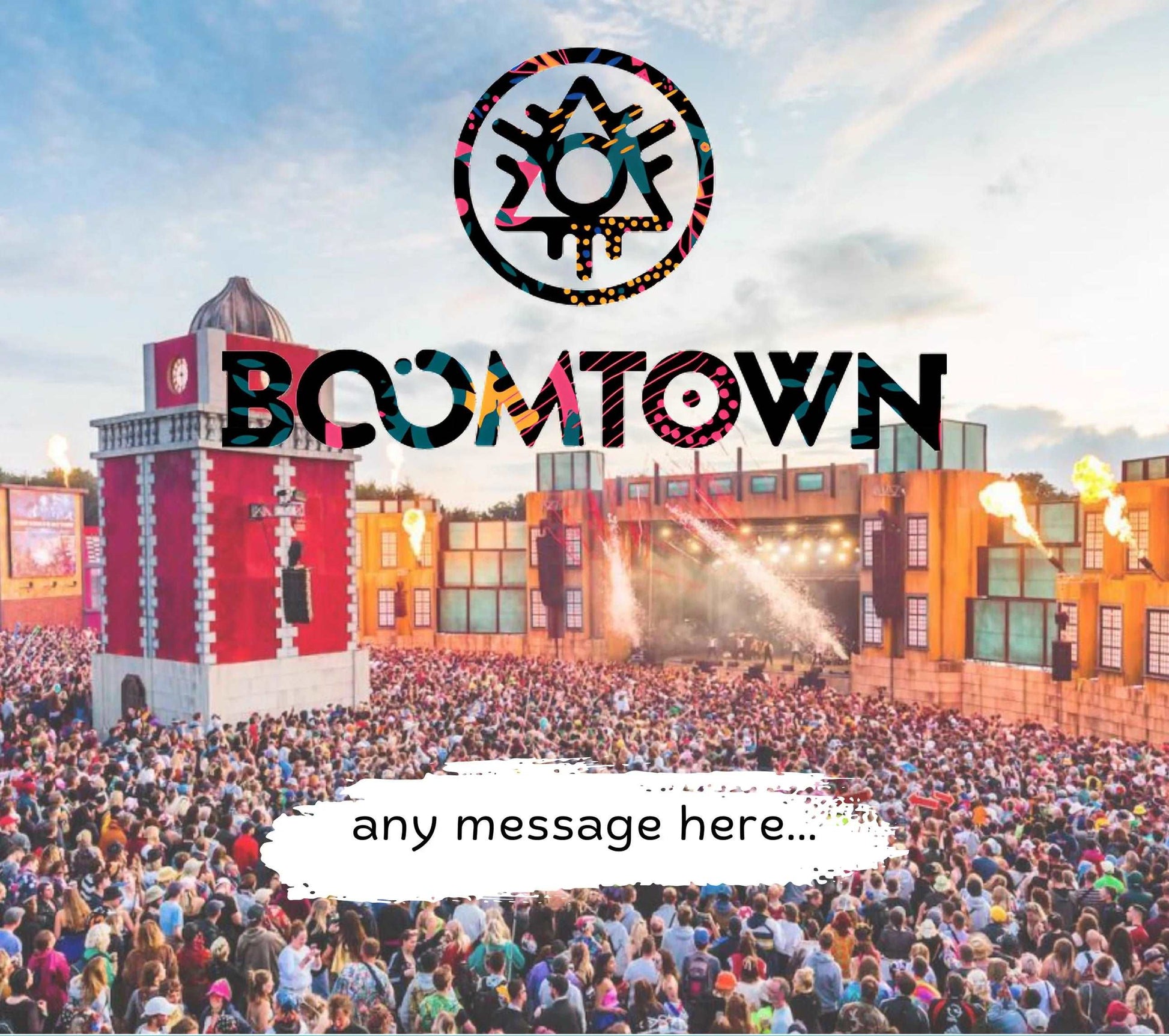 Boomtown Festival Personalised Candle MKTrends Co