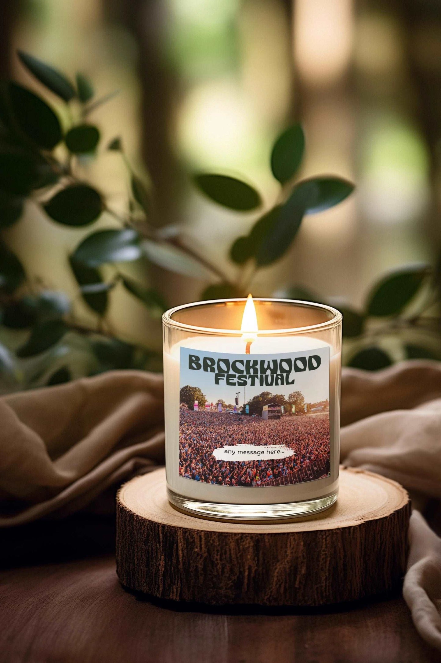 Brockwood Festival Festival Personalised Candle MKTrends Co