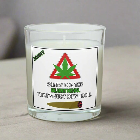 Cannabis Blunt Personalised Candle | Funny Weed Gifts MKTrends Co