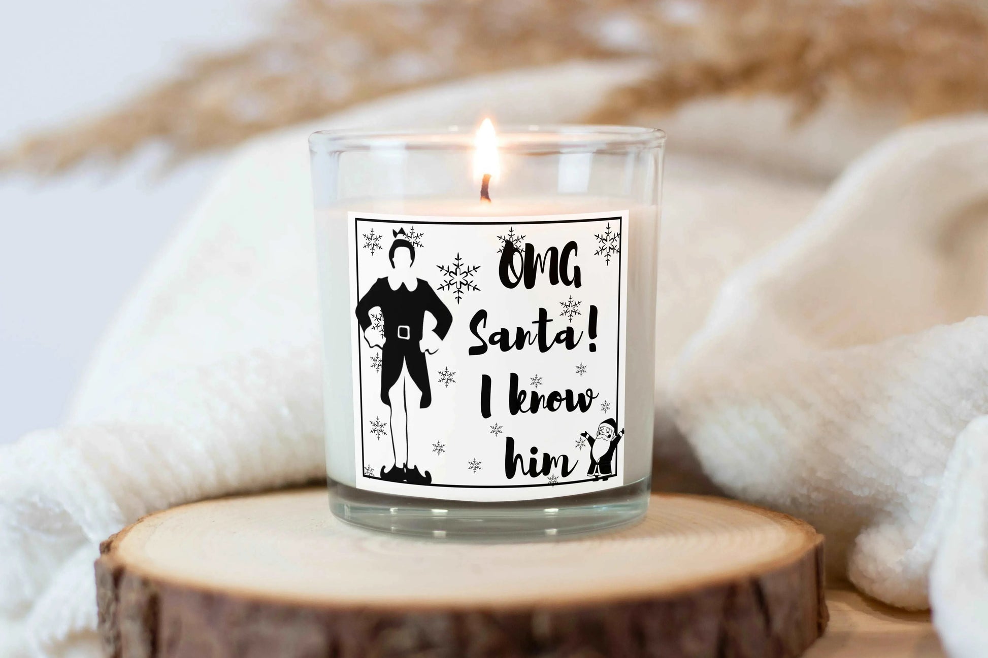 Christmas Elf Personalised Candle | Christmas Gifts | Festive Decorations MKTrends Co