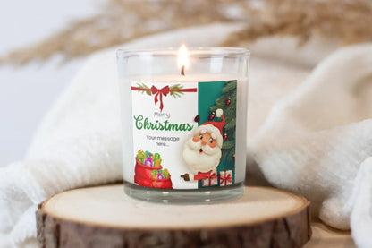 Christmas Greetings Candle | Personalised Candle MKTrends Co