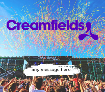 Creamfields Festival Festival Personalised Candle MKTrends Co