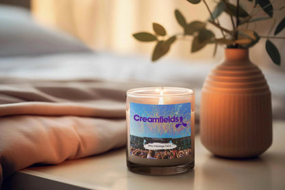 Creamfields Festival Festival Personalised Candle MKTrends Co