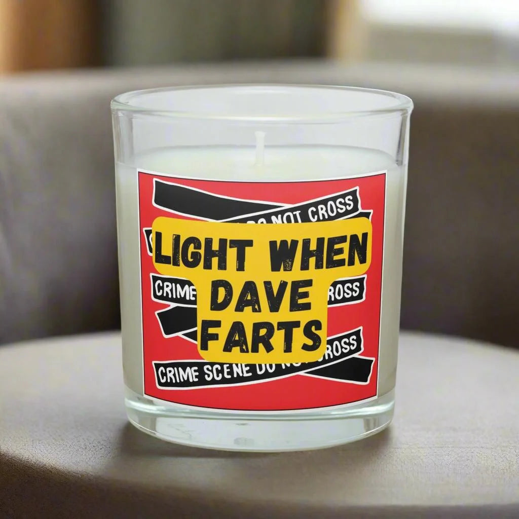 Crime Scene Fart Extinguisher Personalised Candle | Funny Novelty Gifts MKTrends Co