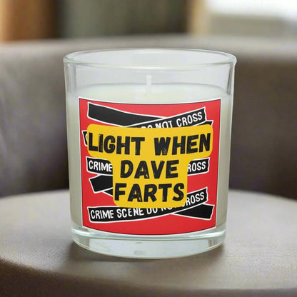 Crime Scene Fart Extinguisher Personalised Candle | Funny Novelty Gifts MKTrends Co