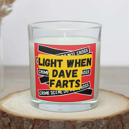 Crime Scene Fart Extinguisher Personalised Candle | Funny Novelty Gifts MKTrends Co