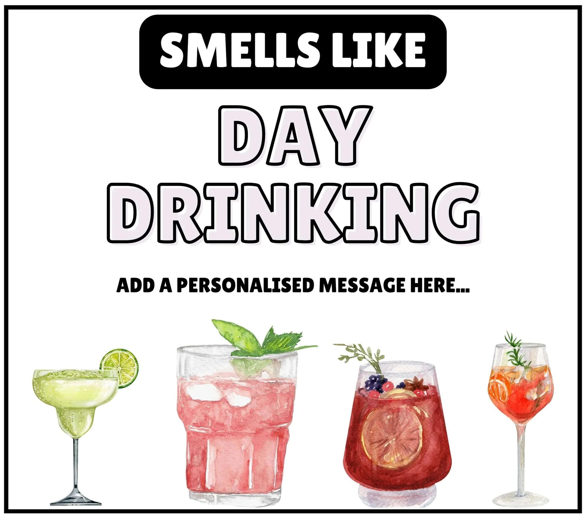 Day Drinking Personalised Candle | Funny Candle | Drinking Gift MKTrends Co